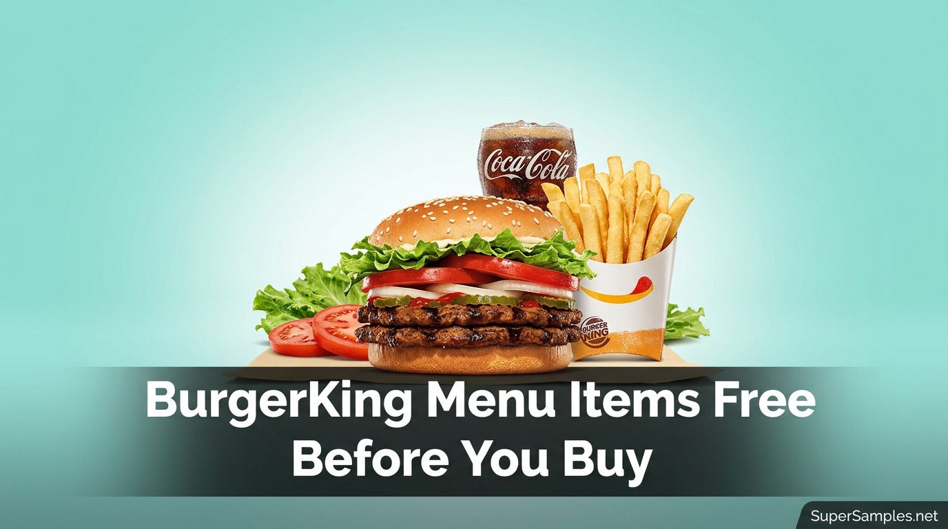 Try Burger King Menu Items Free Before You Buy