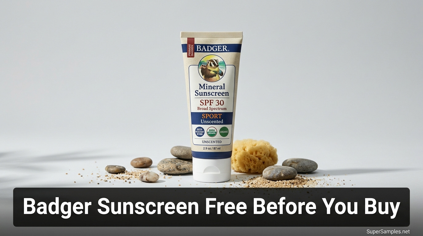 Try Badger Sunscreen Free Before You Buy