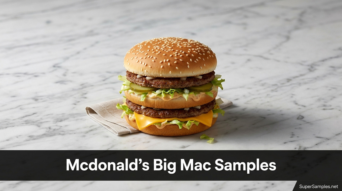 Where Can I Get Free McDonald's Big MAC Samples?
