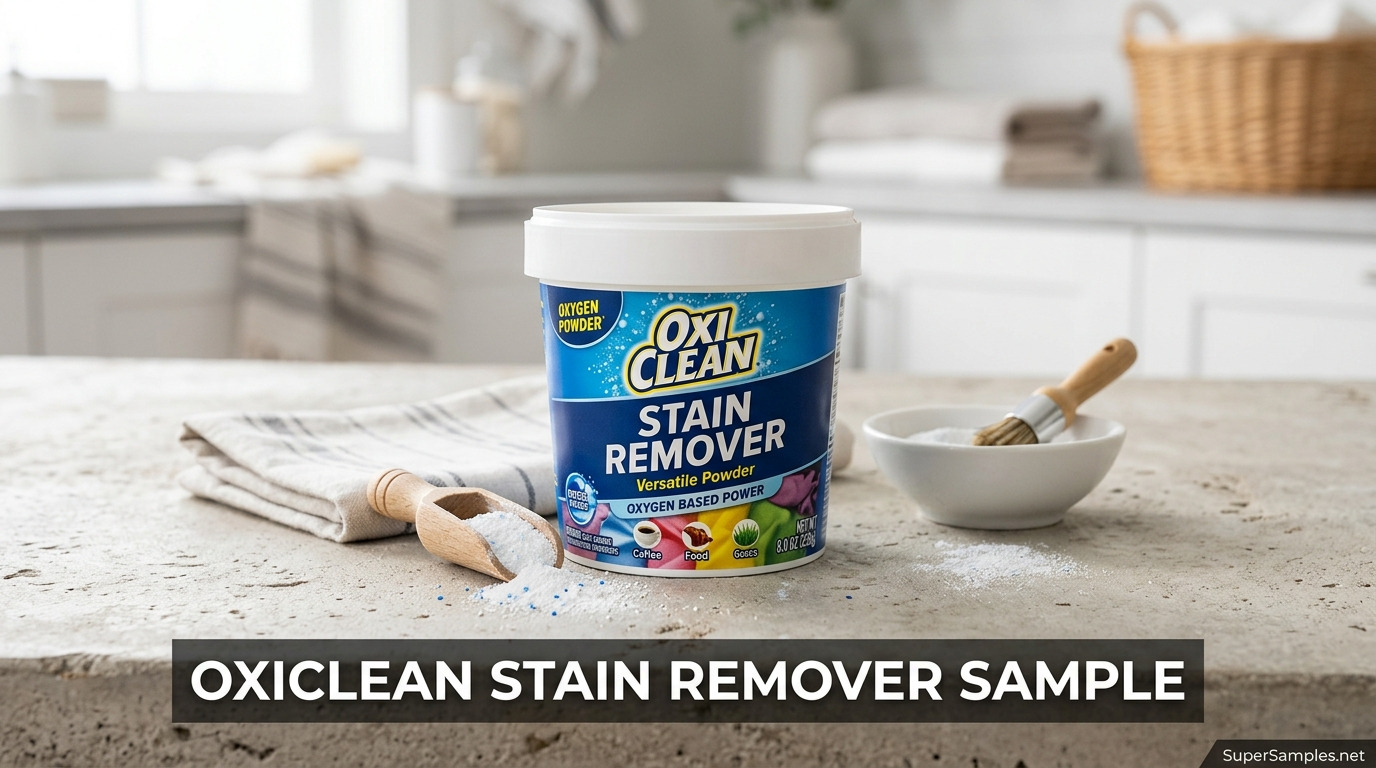 Free OxiClean Stain Remover Sample