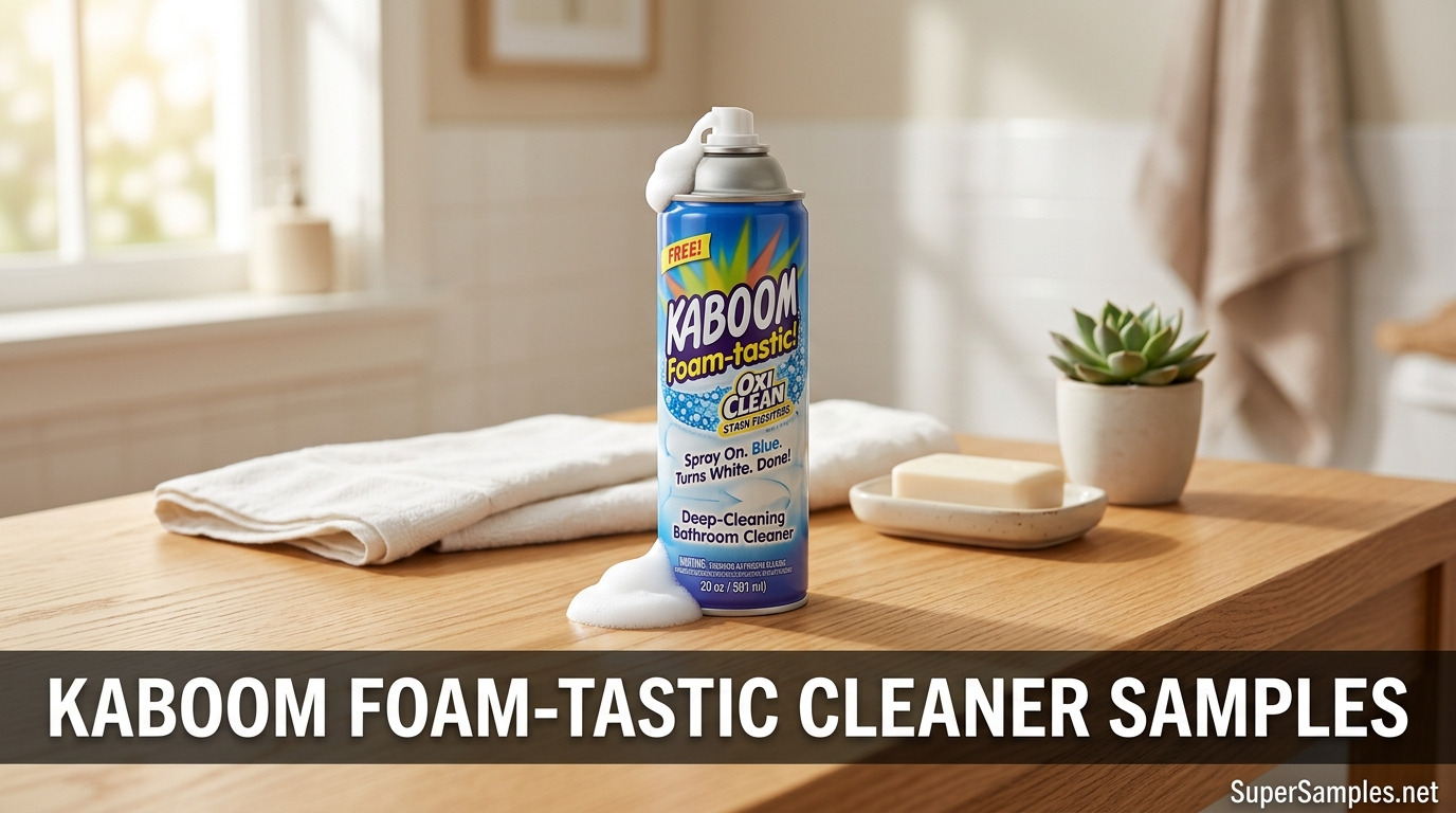 Can You Get Free Kaboom Foam-tastic Cleaner Samples?
