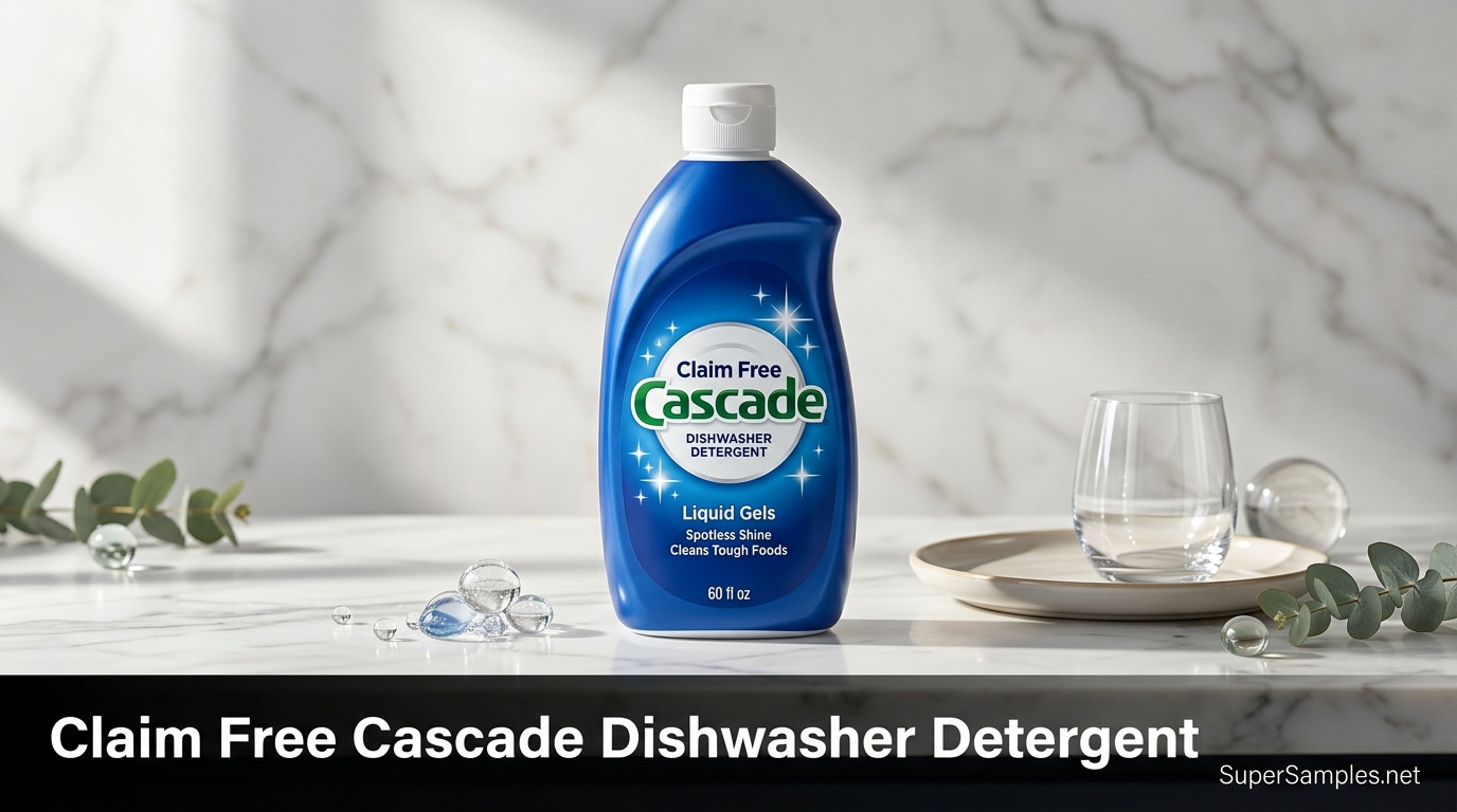 Claim Free Cascade Dishwasher Detergent Samples